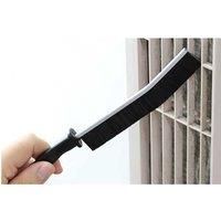 Crevice Cleaning Brush - Multi-Surface, Streak-Free, Deep Gap Cleaner for Bathroom, Kitchen & Car (230mm, Black)