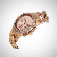 Michael Kors MK3247 Ladies Quartz Chronograph Watch - 38mm Stainless Steel, Water-Resistant, Rose Gold