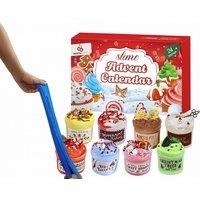 24 Day Slime Advent Calendar for Kids with Creative Mix-Ins and Surprises!