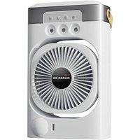Spray Cooling Desktop Fan: Humidifier, Mist, and Night Light in One Device