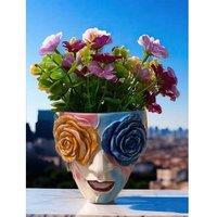Rose Face Planter - Modern Resin Artistic Home & Garden Decor