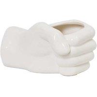 Modern Handcrafted Ceramic Hand Shaped Vase - Artistic Table Decor