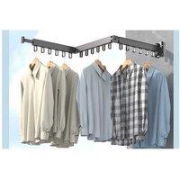Punch-Free Folding Wall-Mounted Clothes Dryer - Space-Saving Laundry Rack