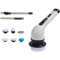 Cordless Waterproof Electric Cleaning Brush - Multi-Surface Power Scrubber with 6 Heads