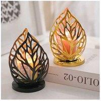 Light Luxury Iron Candle Holder - Decorative Metal Table Accent, Modern Romantic Design