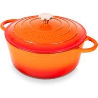 Nuovva 24cm Enamelled Cast Iron Dutch Oven with Matching Lid - 9 Colours