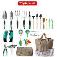 23-Piece Aluminum Alloy Garden Tool Set - Outdoor Accessory, Rust-Resistant, Ergonomic Design
