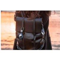 Unisex Black Aluminium Magnetic AirTag Key Ring Holders - 4-Pack, Lightweight Protective Cases