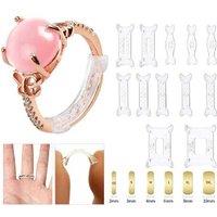 Invisible Ring Size Adjusters Set - Universal Sizing Solution for Engagement, Wedding, and Statement Rings