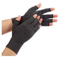 Fingerless Arthritis Compression Gloves - Ergonomic Hand Support, Breathable Cotton Blend, Unisex, One Size