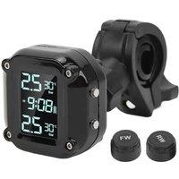 Motorcycle TPMS LCD Display - Wireless Magnetic Rechargeable Sensor, Universal Fit