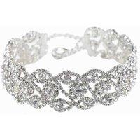 Women'S Adjustable Rhinestone Choker Necklace - Sparkling Crystal Statement Jewellery