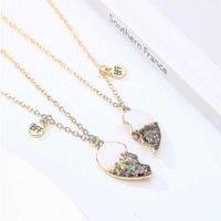 2Pcs Personalised Magnetic Heart Pendant Necklace For Women - Friendship Jewellery Gift