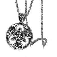 Sterling Silver Scottish Circle Pendant Necklace For Women & Men - Adjustable Chain, Statement Jewellery
