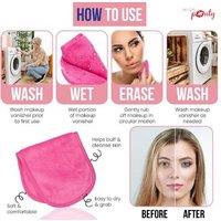 Miss Pouty Reusable Makeup Remover Glove - Water-Only, Smudge-Proof, Gentle on Skin