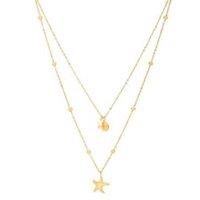 Luxenter Stik 18ct Gold Plated Minimalist Pendant Necklace - Modern Gold Jewellery