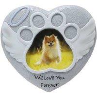 Pet Dog Memorial Garden Ornament - Weather-Resistant Resin Tombstone Sculpture Outdoor Decor