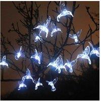 Solar LED Hummingbird String Lights - 5m, Waterproof Outdoor Garden Lighting