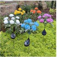 Solar LED 7-Head Peony Garden Light - Weatherproof Outdoor Lantern