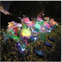 Solar LED Waterproof Hibiscus Lantern - 7 Head, Outdoor Lighting