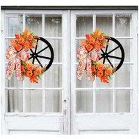 Harvest Festival Decorative Wreath - Multi-Material Autumn Door & Wall Art