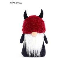 Cute Ghost Pumpkin Faceless Old Man Decorative Table Figure - Non-Woven Fabric, Whimsical Halloween Ornament, 13cm