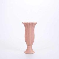 Roman Column Ceramic Vase - Medium, Modern Decorative Home Accent, 21.5cm