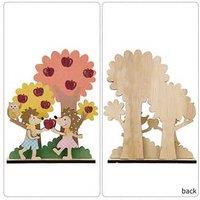 Harvest Season Hand-Carved Wooden Thanksgiving Ornaments - Natural Decor Accents