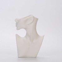 Human Body Ceramic Vase Decor - Modern Minimalist Bisque Home Accent with LED, Wall Art or Table Display