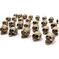 Synthetic Resin Skull Set Ornaments - Gothic Miniature Decor for Home & Garden