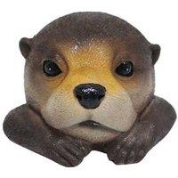 Weather-Resistant Floating Otter Garden Ornament - Outdoor Decor Sculpture