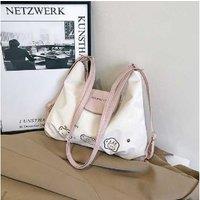 Unisex Pink Lightweight Commuter Tote Bag - Dual-Strap, Minimalist Design, 33x26cm
