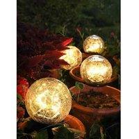 LED Solar Cracked Pattern Waterproof Outdoor Path Light - IP65
