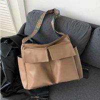 Unisex Yellow Canvas Messenger Bag - Lightweight Workwear Satchel with Adjustable Strap & Large Capacity