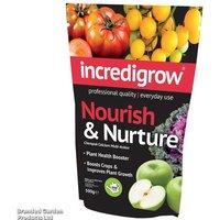 Incredigrow Nourish & Nurture Plant Fertiliser 500g - High Calcium & Nitrogen Boost