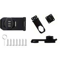 Keyless Bathroom Cabinet Lock - 3-Digit Combination, Metal Alloy, Modern Security