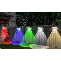 RGB Solar LED Wall Washer Light - Waterproof Outdoor Fence & Garden Lighting