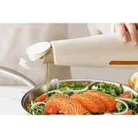 470ml Glass & Stainless Steel Automatic Oil Dispenser Bottle - One-Touch, Leak-Proof, Modern Kitchen Essential