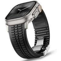 Men's Rubber Sport Band for Apple Watch - Premium Wearable Tech, Fitness Tracker, Waterproof Strap