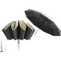 Compact Windproof UV Sun Protection Garden Umbrella - Automatic Easy-Close, Portable & Reflective