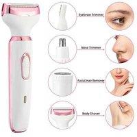 4-in-1 Rechargeable Electric Razor for Women - Painless Shaving & Trimming for Sensitive Skin