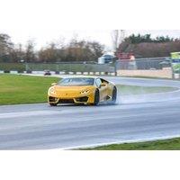 2 Lamborghini Cars 12-Mile Track Driving Experience - Juniors or Adults!
