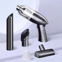 Cordless Car & Home Vacuum Cleaner 3.7V - Lightweight, Strong Suction, Wet & Dry, USB Rechargeable