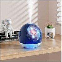 Space Capsule Ultrasonic Humidifier - Modern Tabletop Air Purifier & Aromatherapy Decor (110ml, USB, Silent)