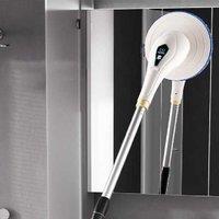 Cordless Electric Cleaning Brush - 2 Heads, Lightweight, Rechargeable Multi-Surface Scrubber