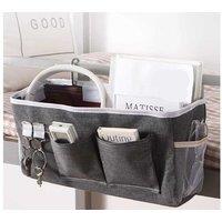 Cotton & Linen Double Hook Hanging Storage Rack - Minimalist Space-Saving Organiser