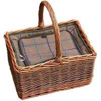 Luxury Wicker Picnic Basket with Cooler - Outdoor Dining Essential