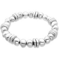 Luxenter Ziodea Sterling Silver Bracelet - Unique Modern Bangle, Semi-Precious Stones