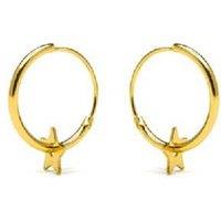Luxenter 18k Gold-Finished Sterling Silver 925 Mini Hoop Earrings - Lightweight, Hypoallergenic, Secure Clasp