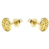 Luxenter Tepai 925 Sterling Silver & 18k Gold Plated Hoop Earrings for Women - Polished Finish